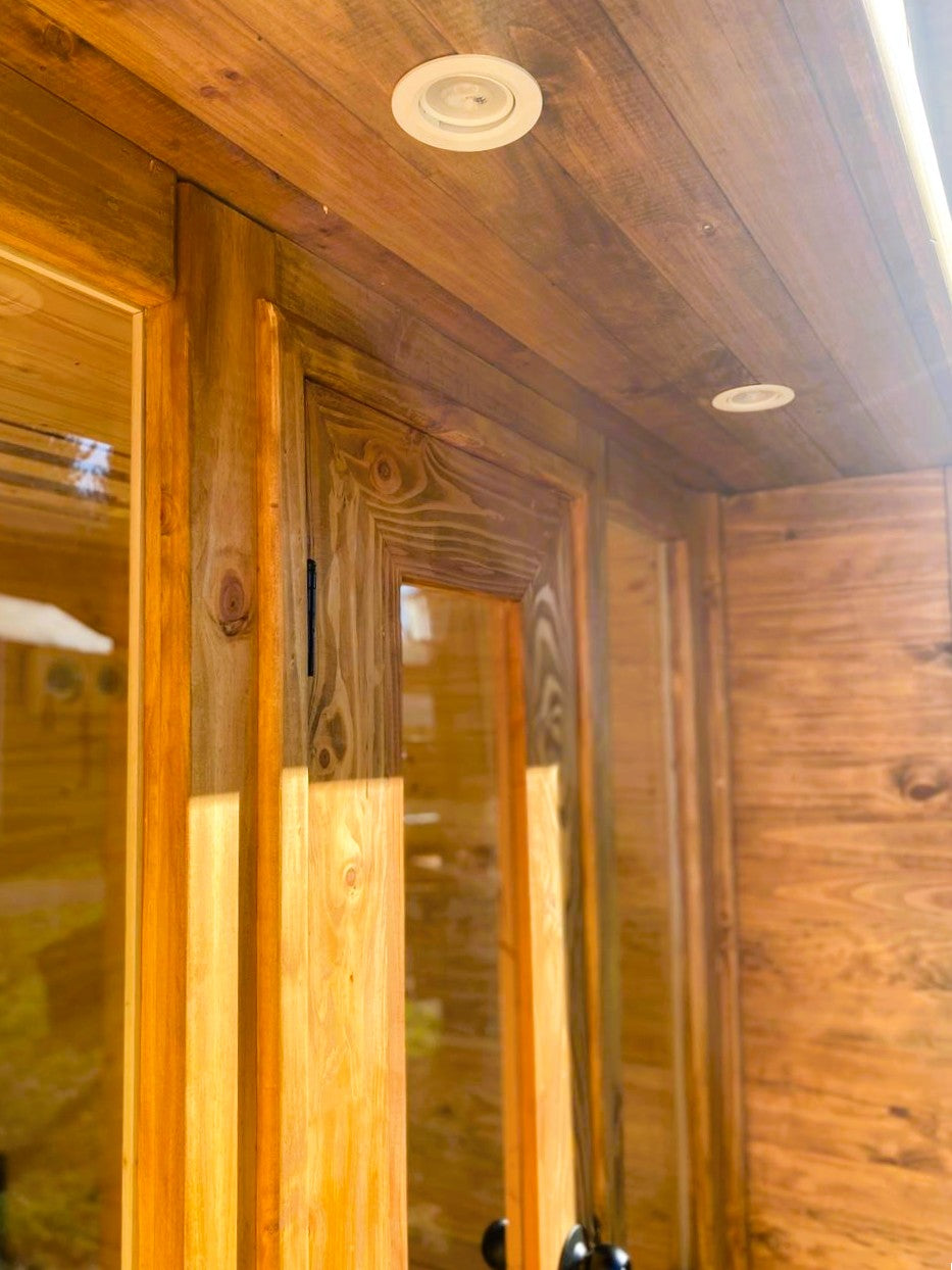 🔥 Sauna Exterior Modular Jardín – Diseño Canadiense