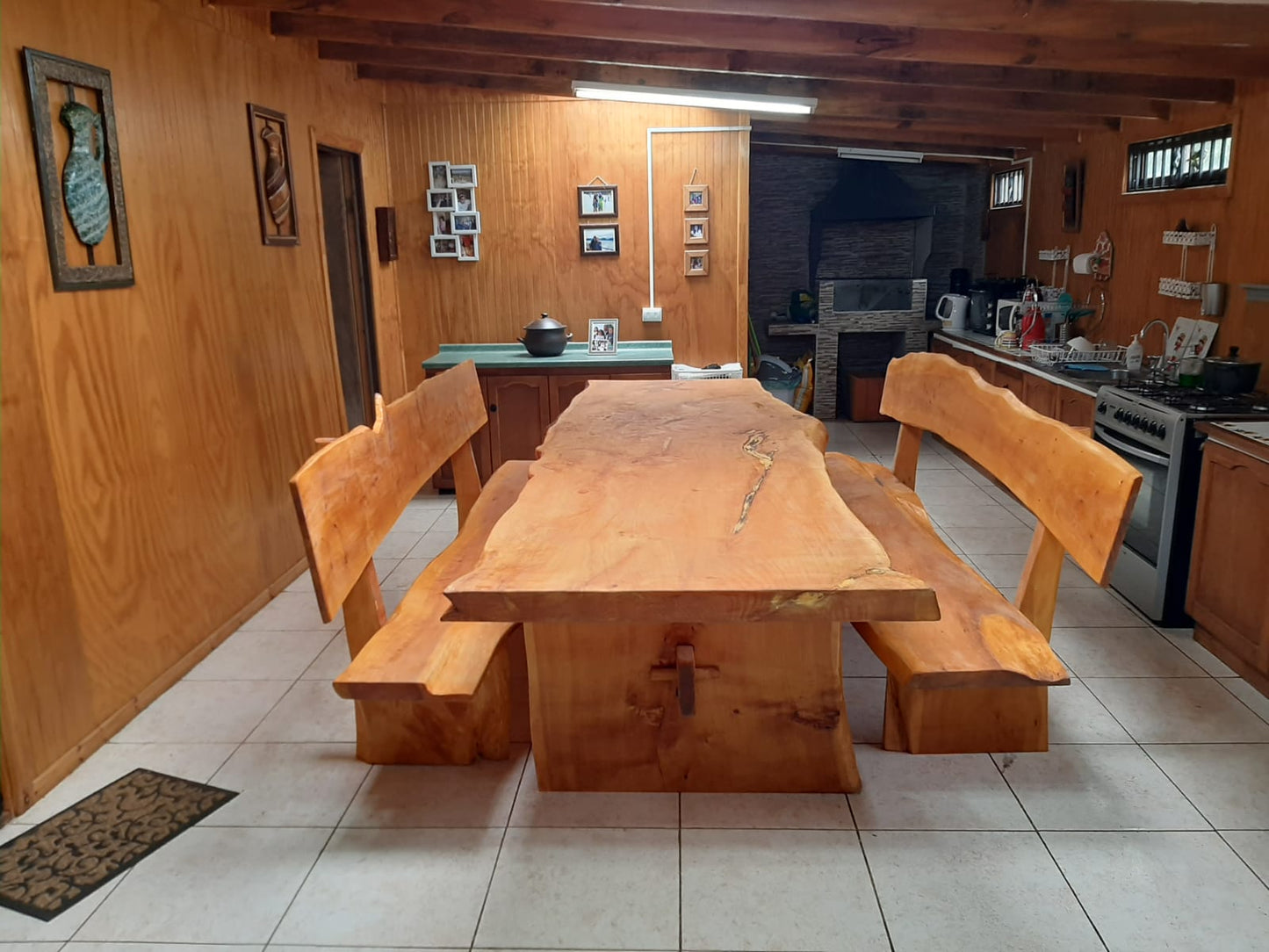 COMEDORES RUSTICOS EN MADERA CIPRES