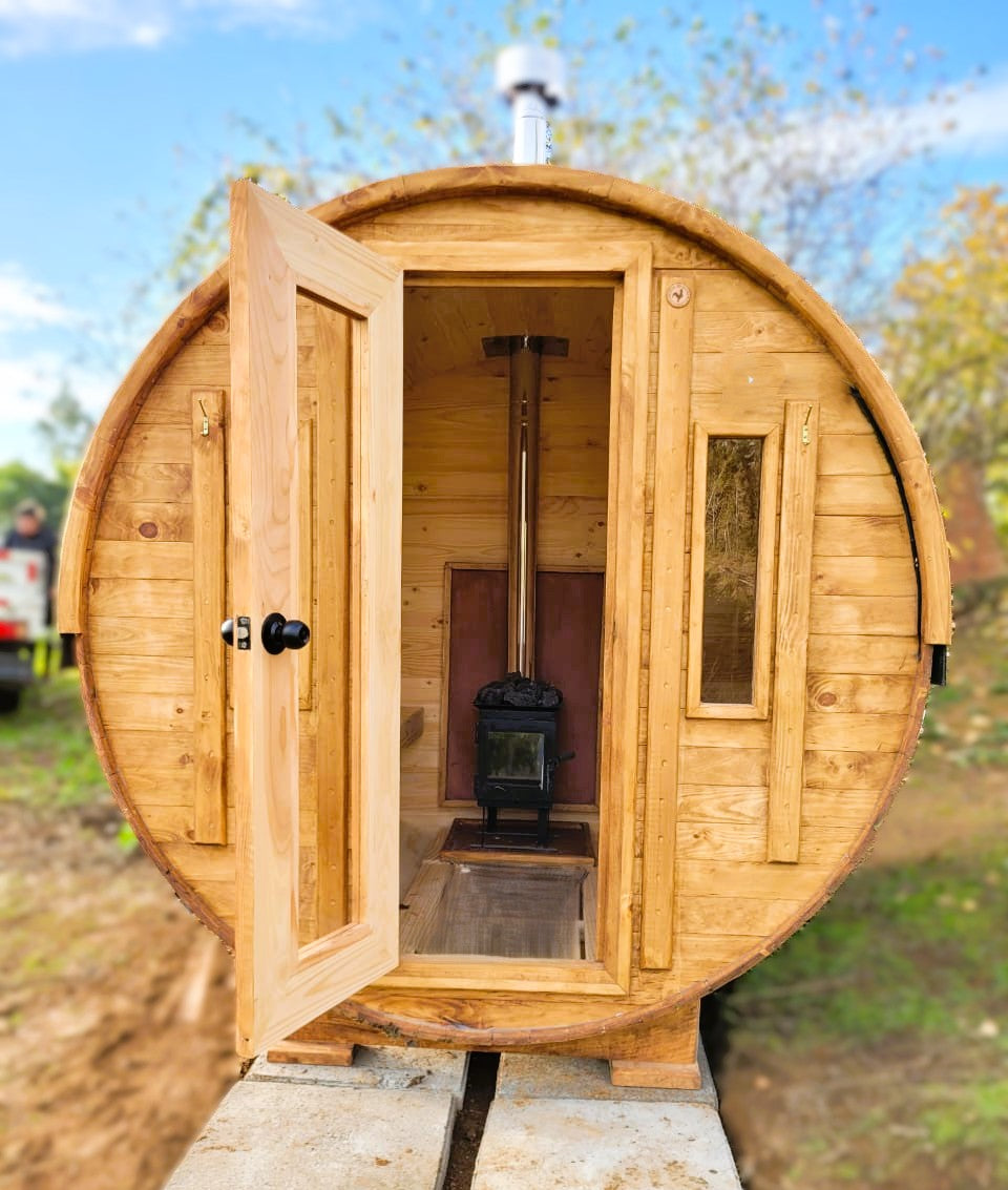 š„ Sauna Barril Cayumanqui Sin Antesala ā Modelos 4 y 6 Personas
