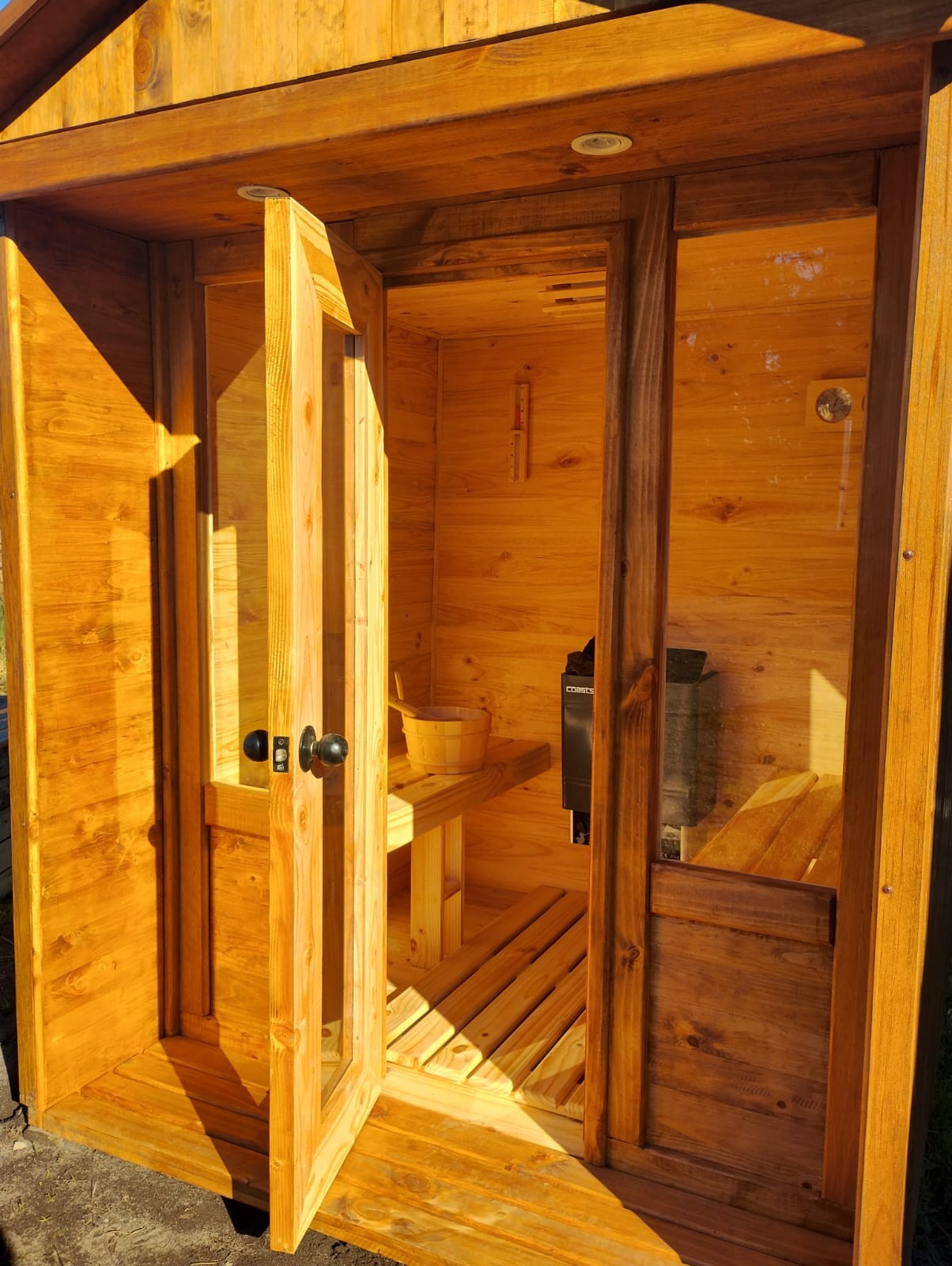 🔥 Sauna Exterior Modular Jardín – Diseño Canadiense