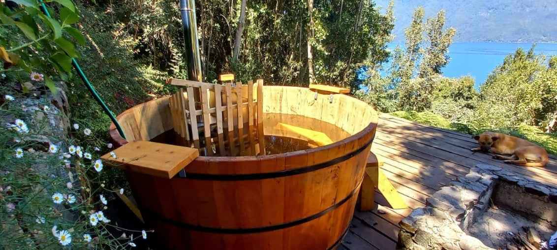 🌿 Tinas Calientes Clásicas en Madera de Ciprés.