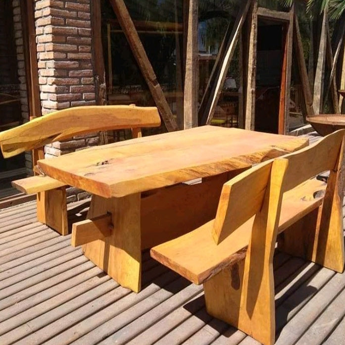 COMEDORES RUSTICOS EN MADERA CIPRES