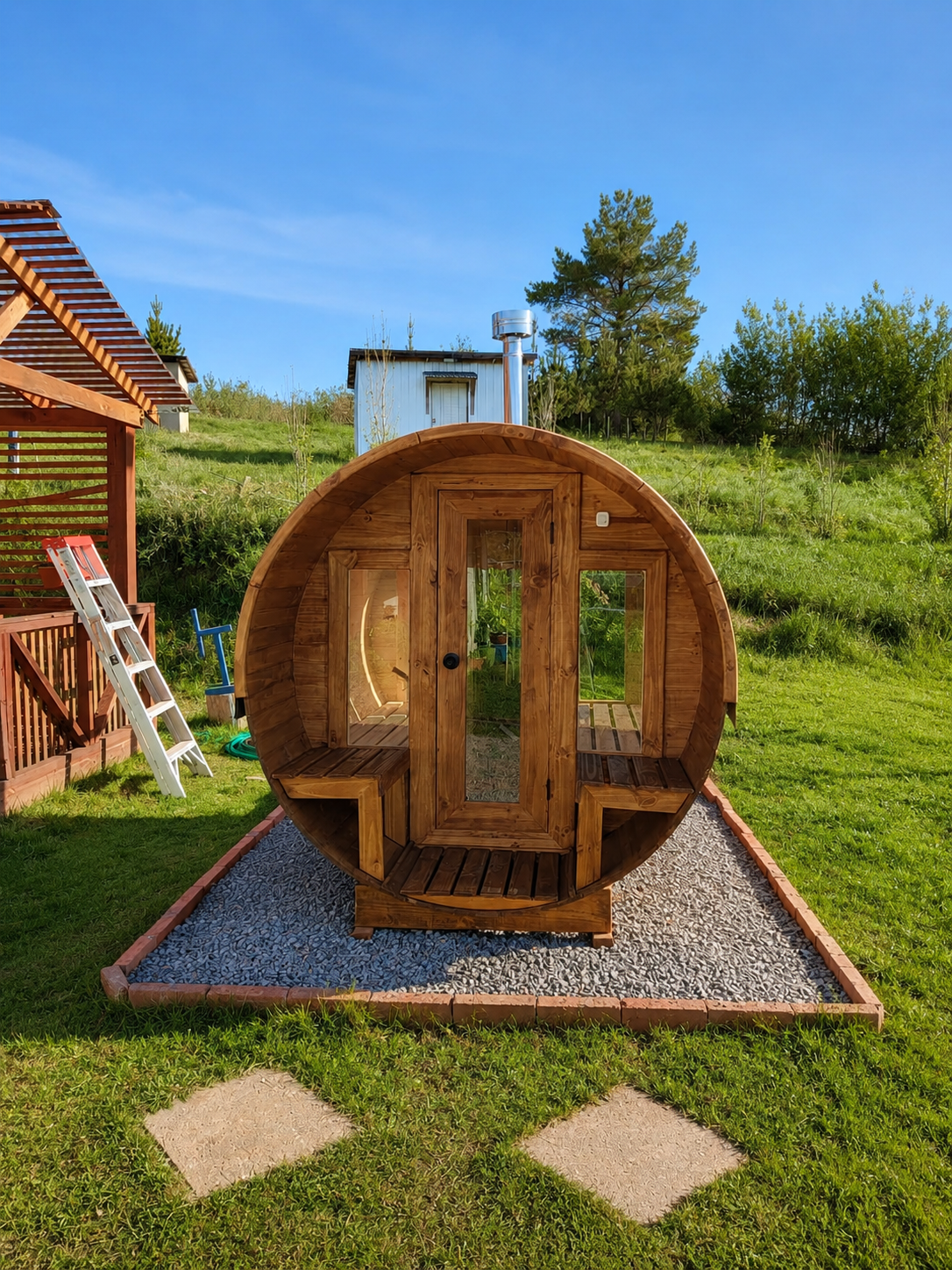 Sauna Clásico Barril con Antesala