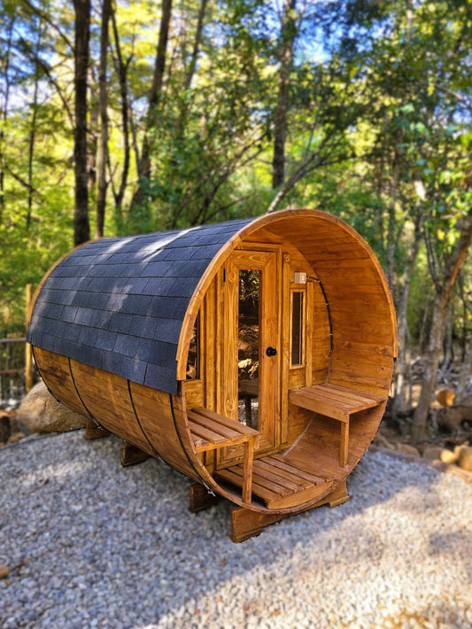 🔥 Sauna Barril Itata con Antesala – Modelos 4 y 6 Personas