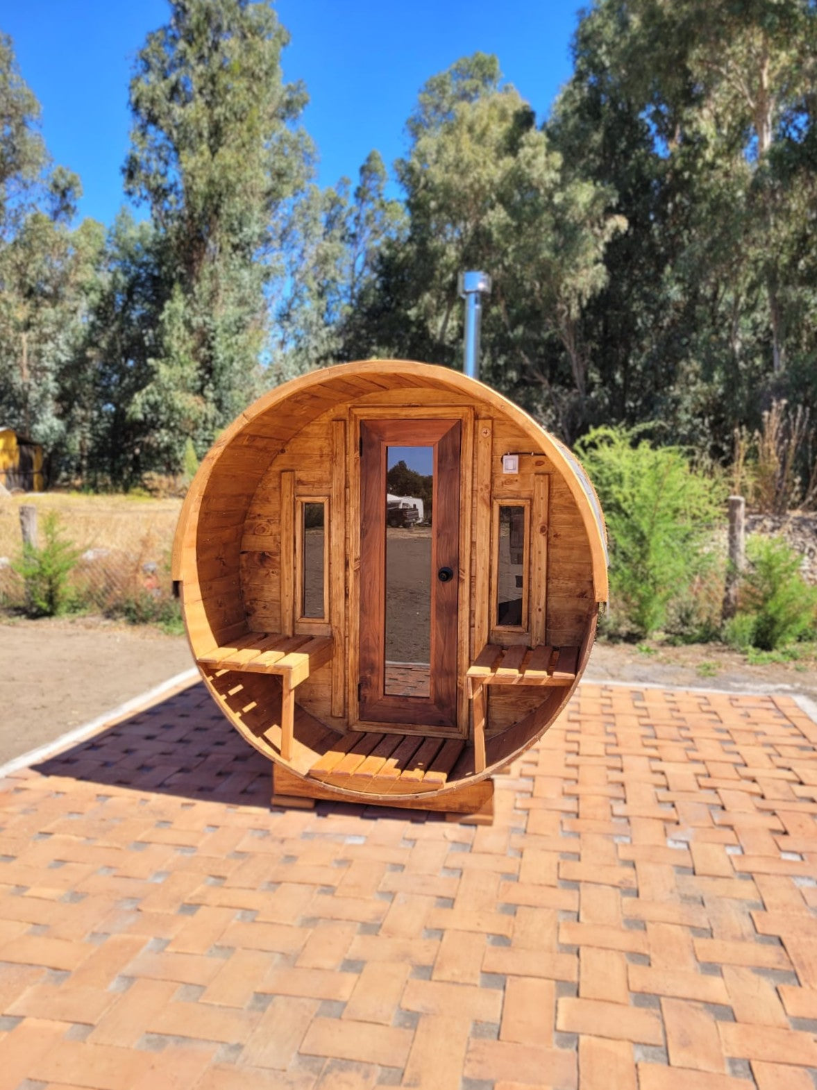 🔥 Sauna Barril Itata con Antesala – Modelos 4 y 6 Personas