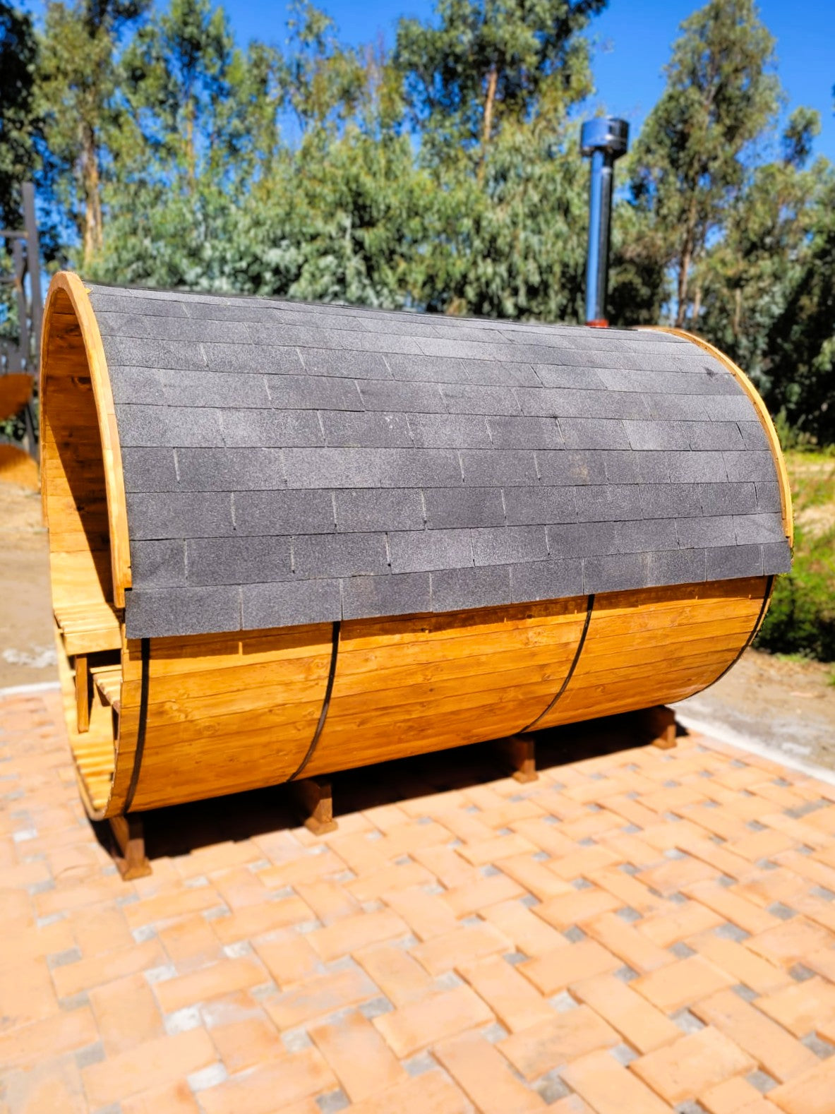 🔥 Sauna Barril Itata con Antesala – Modelos 4 y 6 Personas