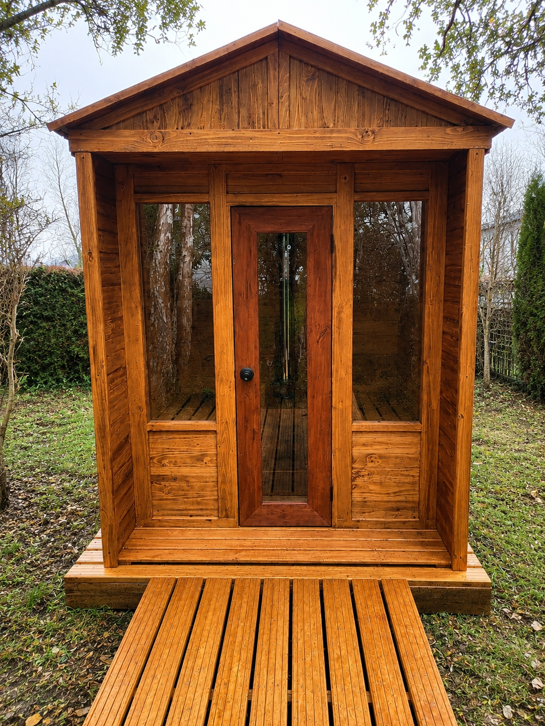 Sauna Exterior Modular Jardín – Diseño Canadiense