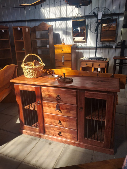 ✨ Rack en Pino Nacional Color Cherry