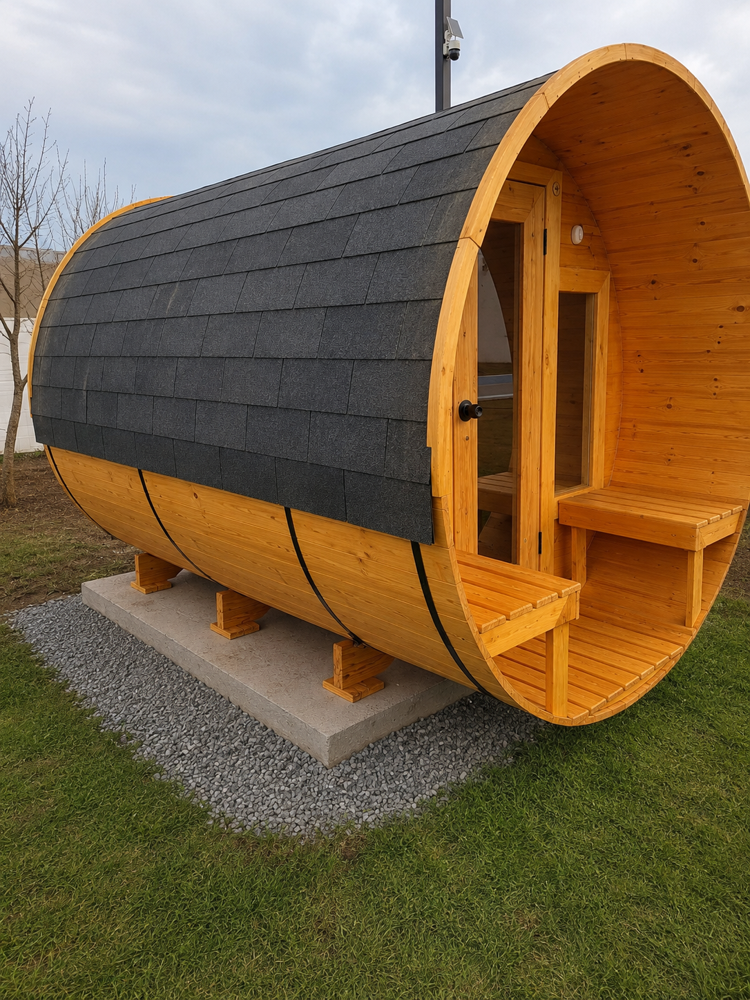Sauna Clásico Barril con Antesala