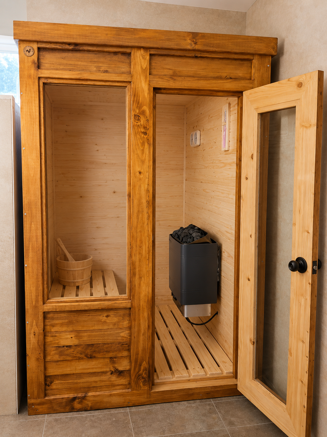 Sauna Interior Modelo 2 Personas