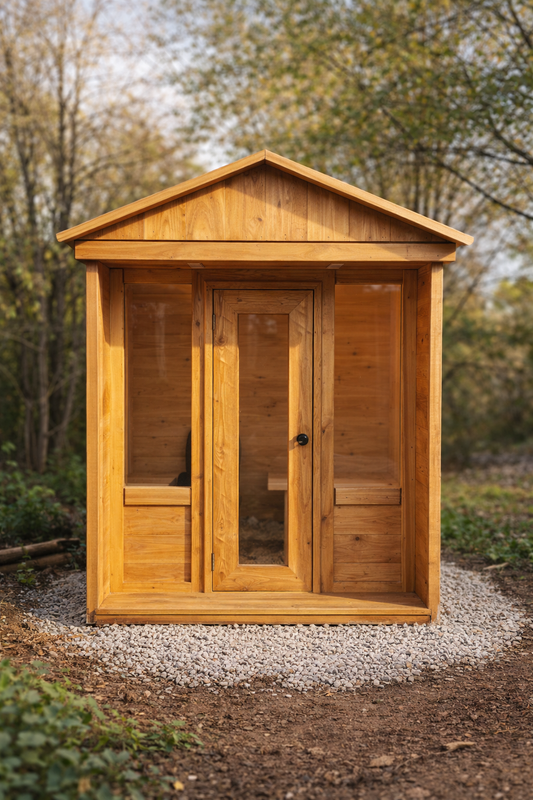🔥 Sauna Exterior Modular Jardín – Diseño Canadiense