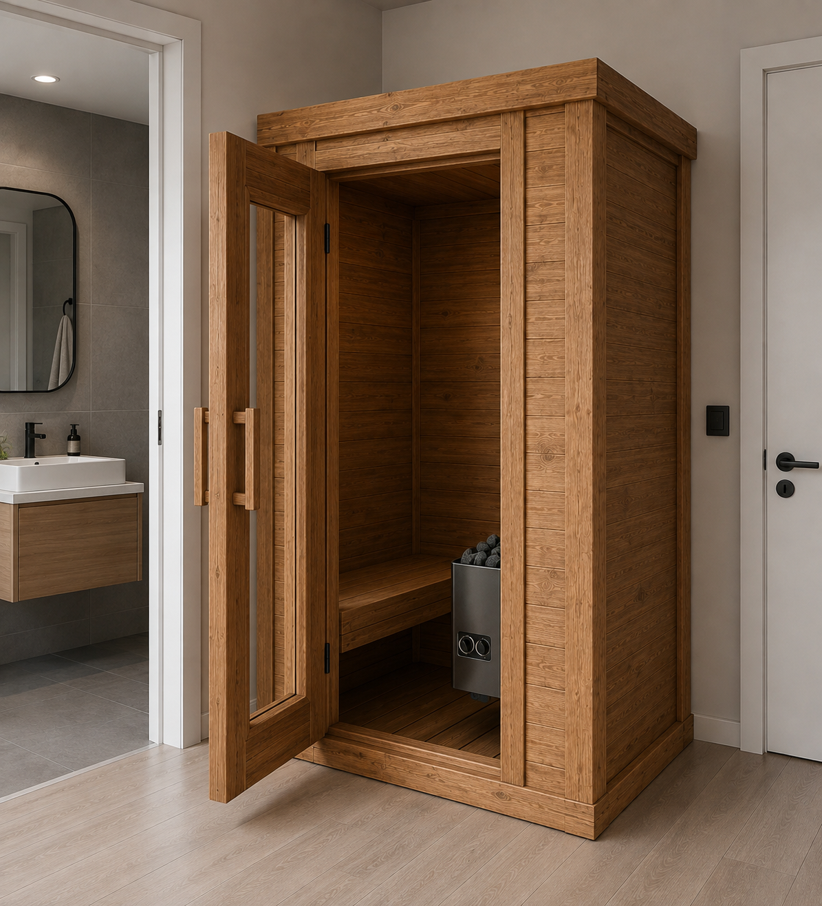 Sauna Interior Individual.