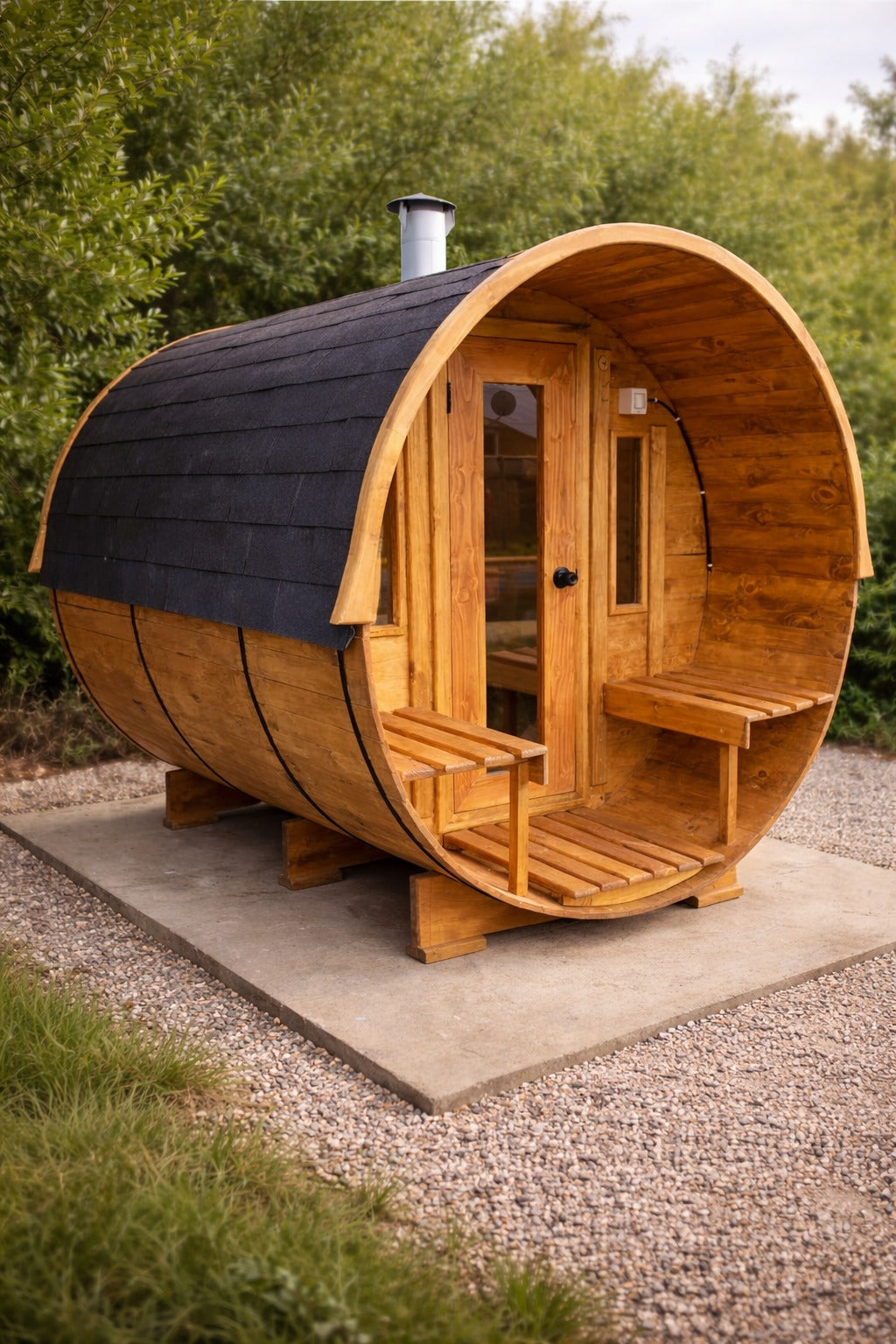 🔥 Sauna Clásico Barril con Antesala