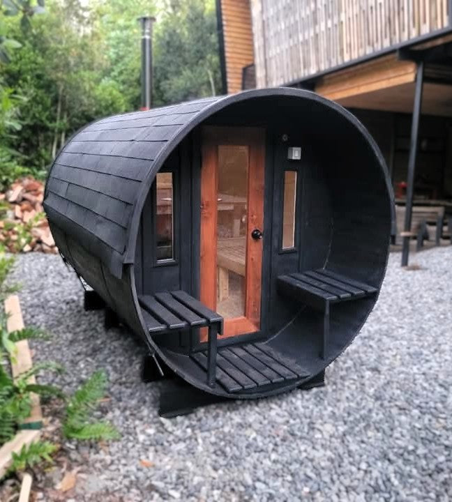 🔥 Sauna Barril Itata con Antesala – Modelos 4 y 6 Personas